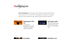 Desktop Screenshot of musikkprogram.com
