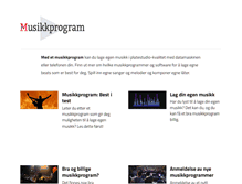 Tablet Screenshot of musikkprogram.com